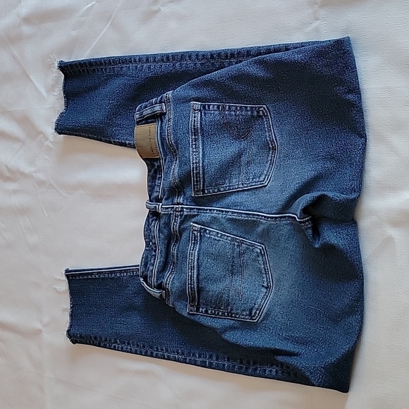 American Eagle high rise medium wash mom jean women's size 00 - Picture 5 of 7